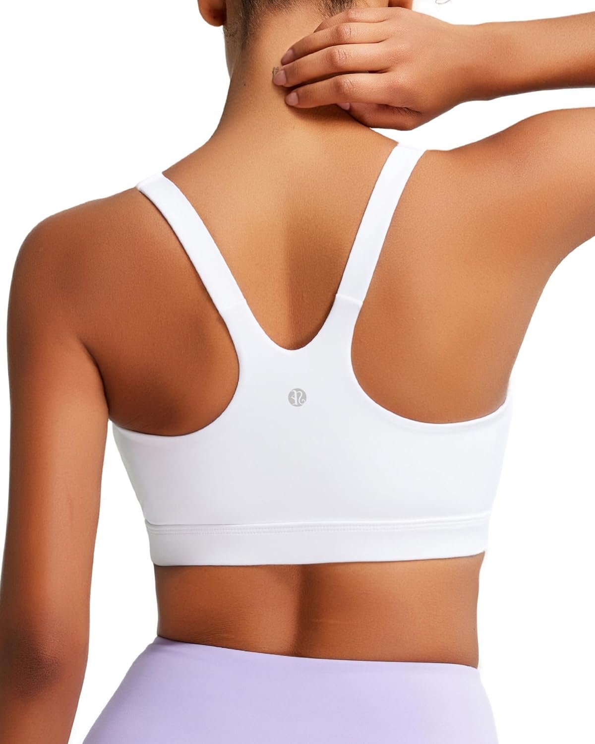 RUNNING GIRL Sports Bra for Women, Molded Cup High Impact Sports Bras for Women with Sewn in Pads