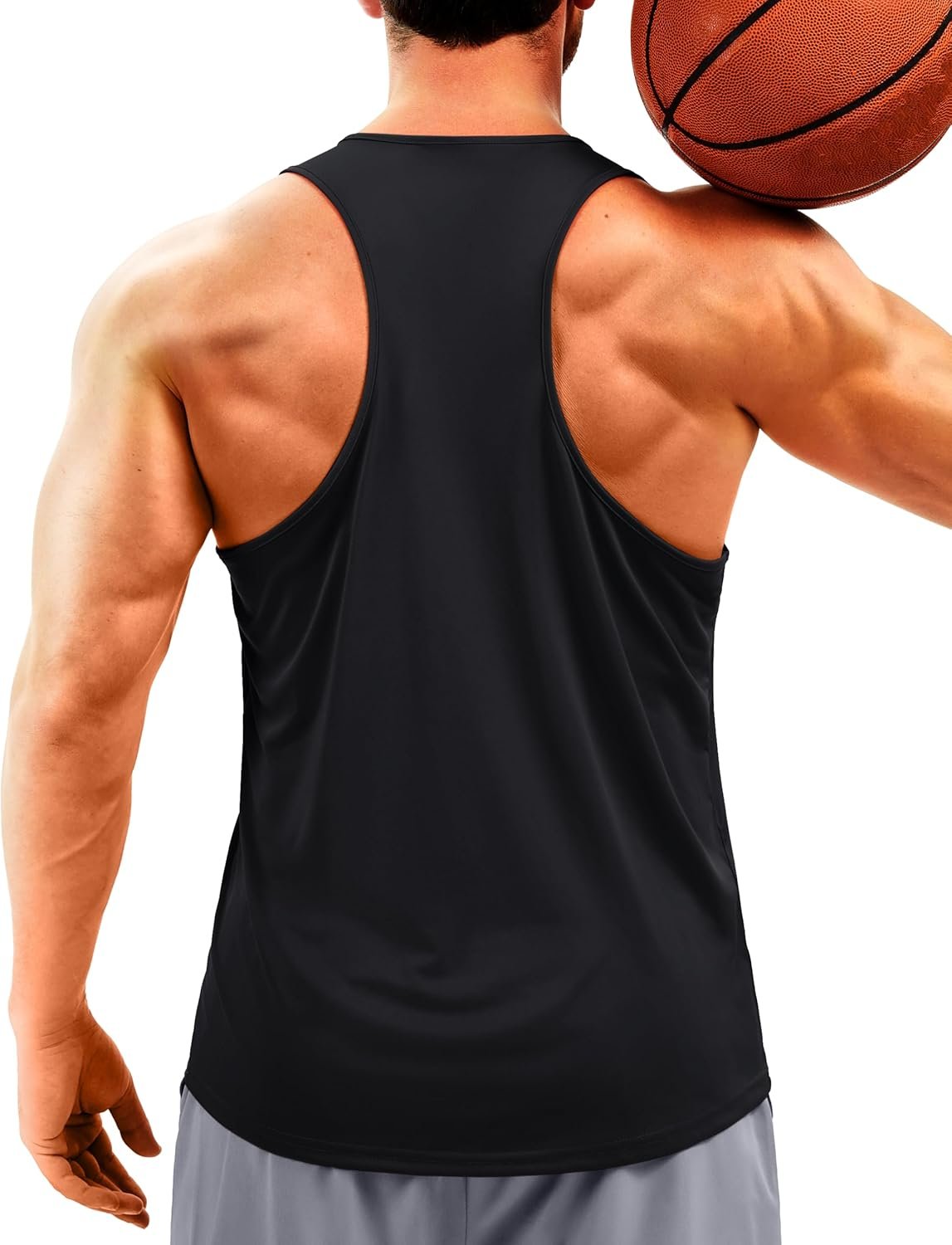 TACVASEN Men’s Y-Back Dry Fit Tank Tops Workout UPF 50+ Sleeveless Shirts Muscle Gym Running Vest Athletic Tank Tops