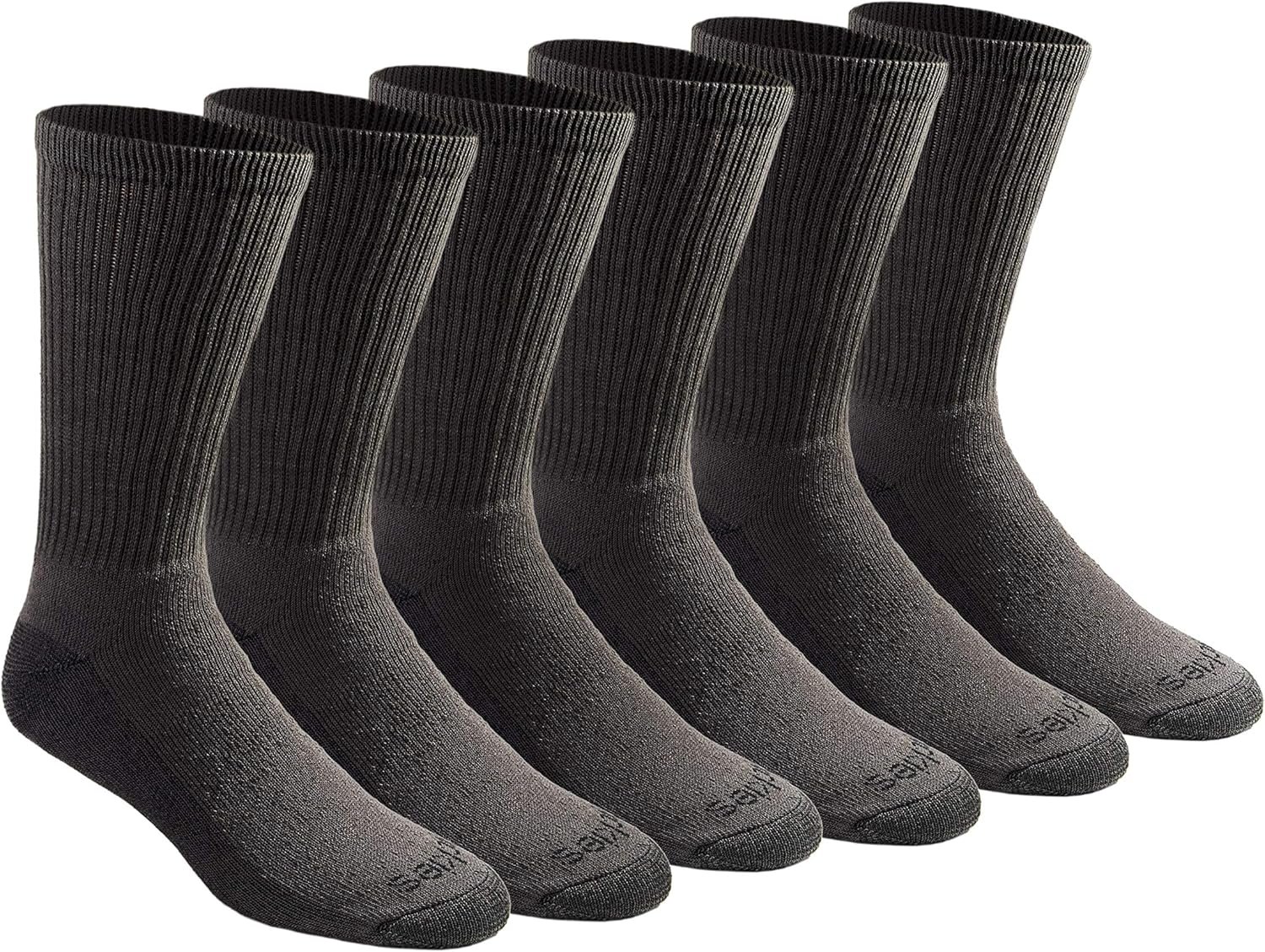 Dickies Men’s Dri-Tech Essential Moisture Control Crew Socks (6 & 12 Pairs)