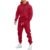 Mens Track Suits 2 Piece Set Long Sleeve Hoodies and Sweatpants Polyester Blend Sweatsuits Sets Athletic Training