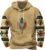 Men’s Graphic Printed Hoodie Casual Long Sleeve Drawstring Hooded Sweatshirt Loose Fit Trendy Pullover for Fall