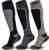 Hylaea Merino Wool Ski Socks, Cold Weather Socks for Snowboarding, Snow, Winter, Thermal Knee-high Warm Socks, Hunting